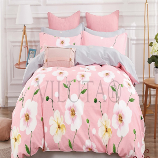 Розовое постельное белье