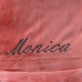 Плюшевое постельное белье Koloco Monica велюр красное