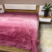 Меховой плед - покрывало на кровать Colorful Home Омбре розовый градиент