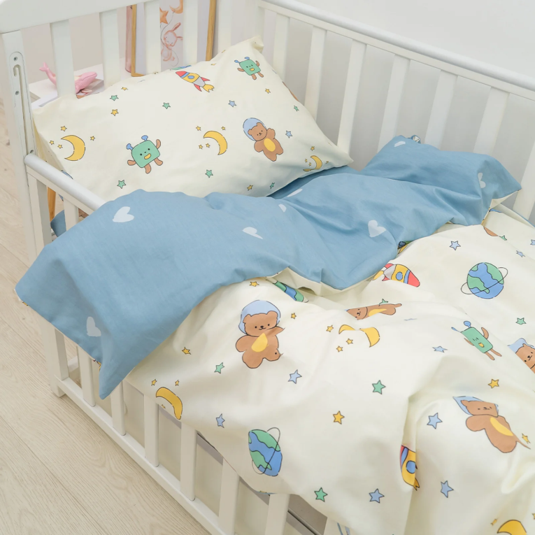 Сатиновое детское постельное белье желтое ТМ Вилюта 767 Сатиновое детское постельное белье желтое ТМ Вилюта 767