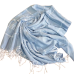 Пляжне покривало рушник Пештемаль 100х180 LIGHT BLUE бавовна Туреччина